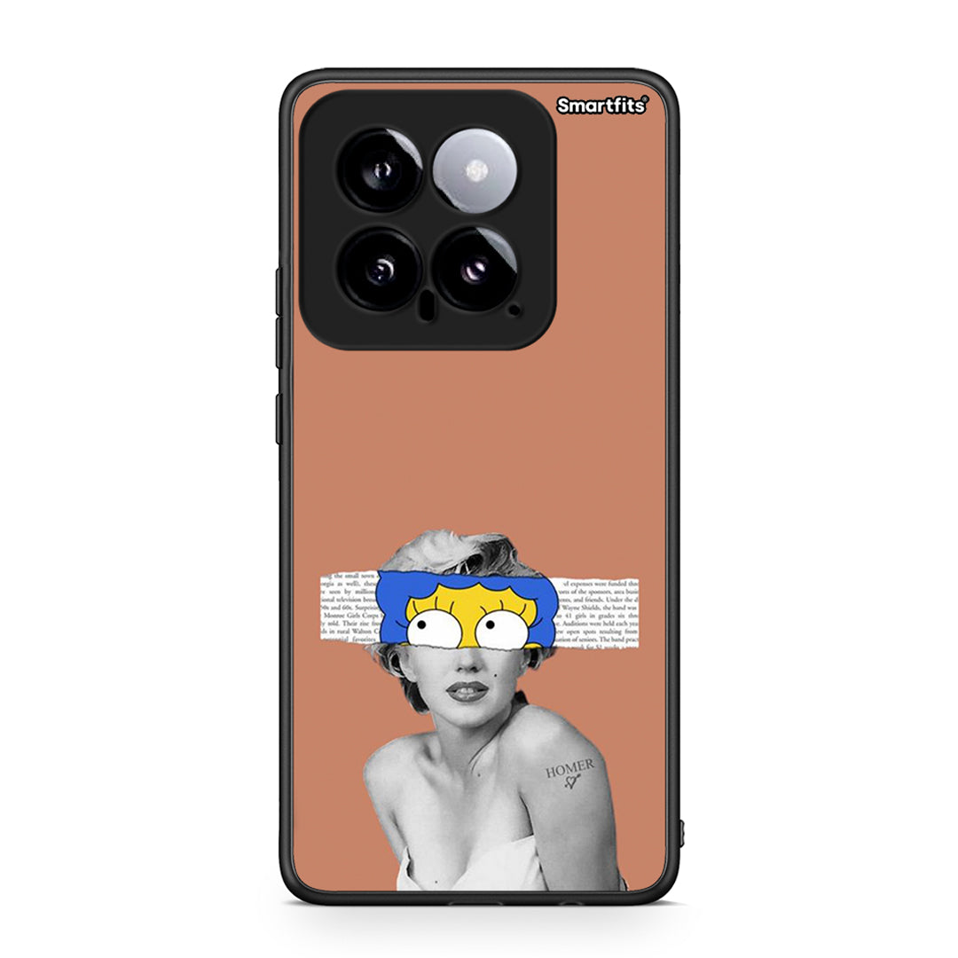 Xiaomi 14 5G Sim Merilyn θήκη από τη Smartfits με σχέδιο στο πίσω μέρος και μαύρο περίβλημα | Smartphone case with colorful back and black bezels by Smartfits