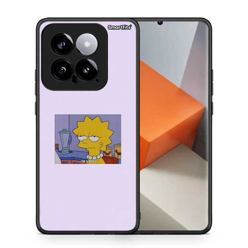 Θήκη Xiaomi 14 5G So Happy από τη Smartfits με σχέδιο στο πίσω μέρος και μαύρο περίβλημα | Xiaomi 14 5G So Happy case with colorful back and black bezels