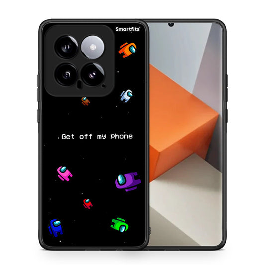 Θήκη Xiaomi 14 5G AFK Text από τη Smartfits με σχέδιο στο πίσω μέρος και μαύρο περίβλημα | Xiaomi 14 5G AFK Text case with colorful back and black bezels