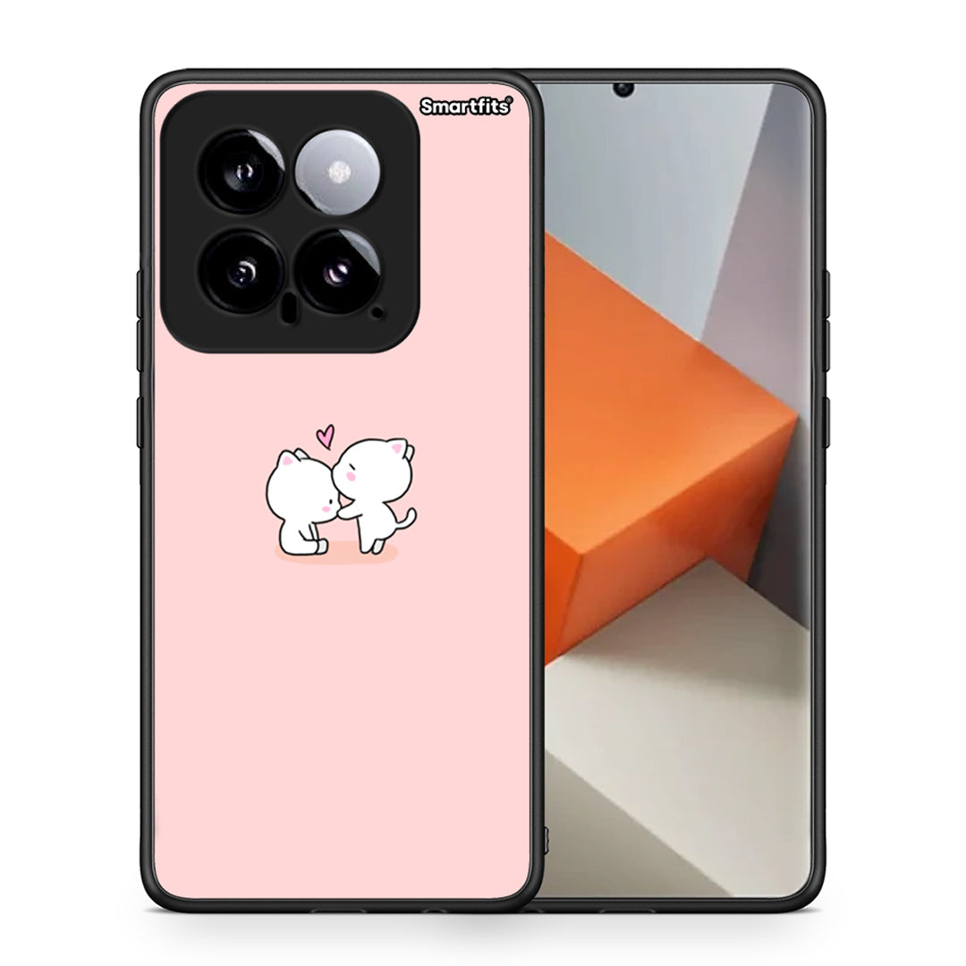 Θήκη Xiaomi 14 5G Love Valentine από τη Smartfits με σχέδιο στο πίσω μέρος και μαύρο περίβλημα | Xiaomi 14 5G Love Valentine case with colorful back and black bezels