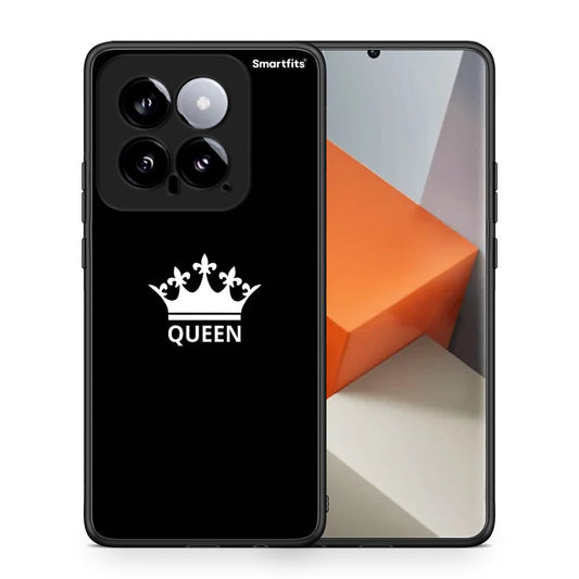 Θήκη Xiaomi 14 5G Queen Valentine από τη Smartfits με σχέδιο στο πίσω μέρος και μαύρο περίβλημα | Xiaomi 14 5G Queen Valentine case with colorful back and black bezels