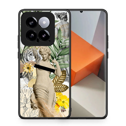 Θήκη Xiaomi 14 5G Woman Statue από τη Smartfits με σχέδιο στο πίσω μέρος και μαύρο περίβλημα | Xiaomi 14 5G Woman Statue case with colorful back and black bezels