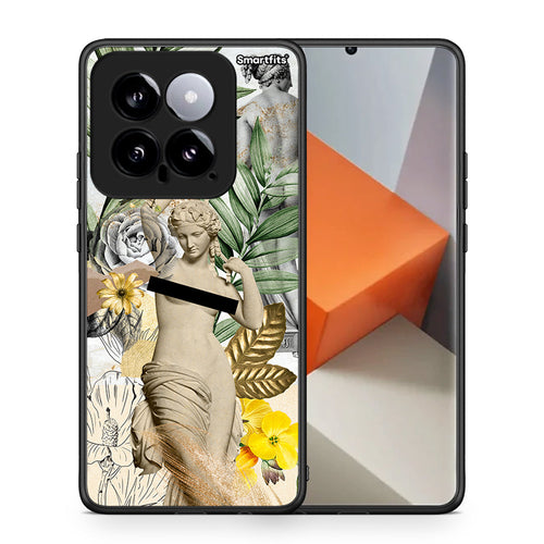 Θήκη Xiaomi 14 5G Woman Statue από τη Smartfits με σχέδιο στο πίσω μέρος και μαύρο περίβλημα | Xiaomi 14 5G Woman Statue case with colorful back and black bezels