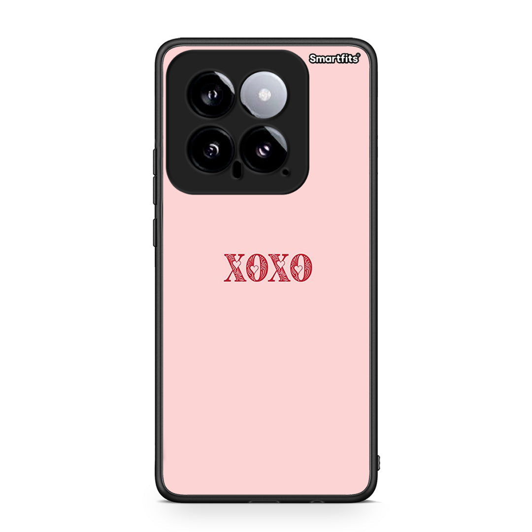 Xiaomi 14 5G XOXO Love θήκη από τη Smartfits με σχέδιο στο πίσω μέρος και μαύρο περίβλημα | Smartphone case with colorful back and black bezels by Smartfits