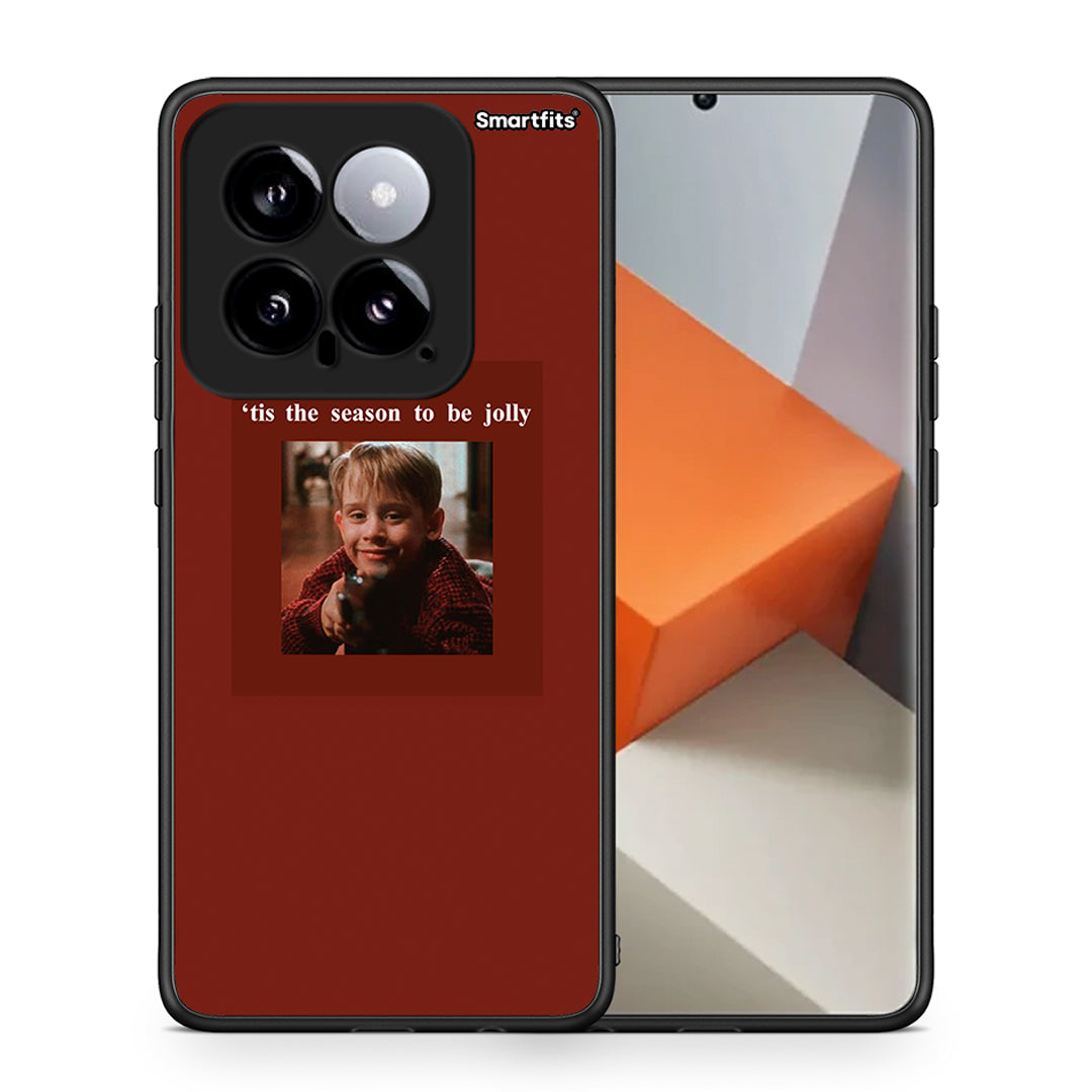 Θήκη Xiaomi 14 5G Xmas Ultimate Spirit από τη Smartfits με σχέδιο στο πίσω μέρος και μαύρο περίβλημα | Xiaomi 14 5G Xmas Ultimate Spirit case with colorful back and black bezels