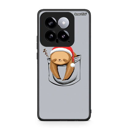 Xiaomi 14 5G Xmas Zzzz θήκη από τη Smartfits με σχέδιο στο πίσω μέρος και μαύρο περίβλημα | Smartphone case with colorful back and black bezels by Smartfits