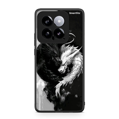Xiaomi 14 5G Yin Yang Θήκη από τη Smartfits με σχέδιο στο πίσω μέρος και μαύρο περίβλημα | Smartphone case with colorful back and black bezels by Smartfits