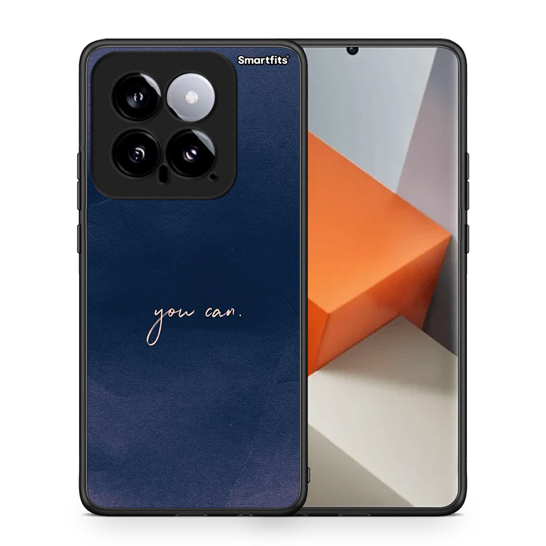 Θήκη Xiaomi 14 5G You Can από τη Smartfits με σχέδιο στο πίσω μέρος και μαύρο περίβλημα | Xiaomi 14 5G You Can case with colorful back and black bezels