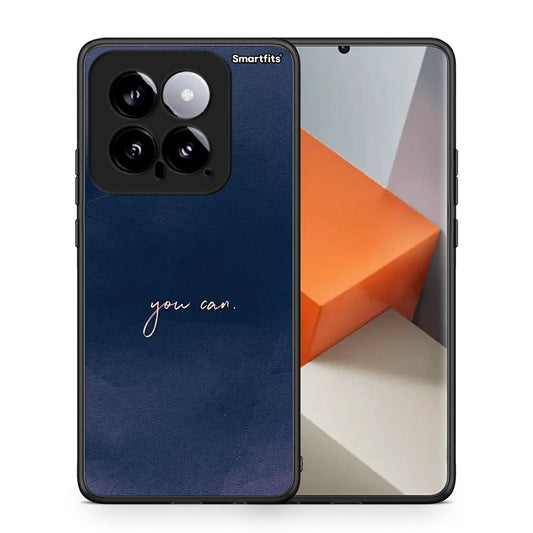 Θήκη Xiaomi 14 5G You Can από τη Smartfits με σχέδιο στο πίσω μέρος και μαύρο περίβλημα | Xiaomi 14 5G You Can case with colorful back and black bezels