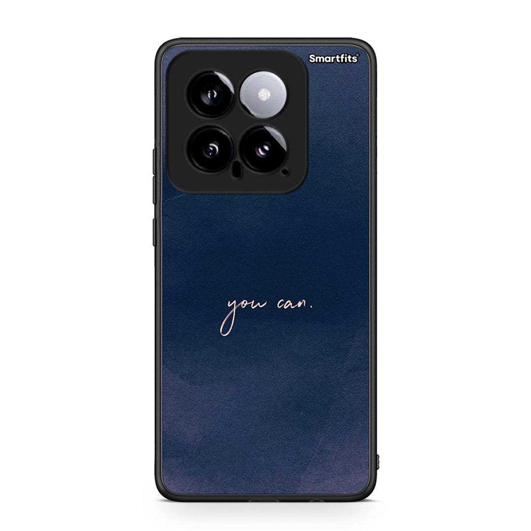 Xiaomi 14 5G You Can θήκη από τη Smartfits με σχέδιο στο πίσω μέρος και μαύρο περίβλημα | Smartphone case with colorful back and black bezels by Smartfits