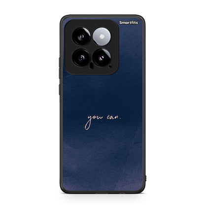 Xiaomi 14 5G You Can θήκη από τη Smartfits με σχέδιο στο πίσω μέρος και μαύρο περίβλημα | Smartphone case with colorful back and black bezels by Smartfits