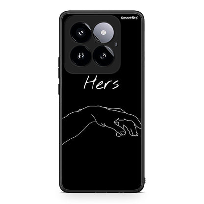 Xiaomi 14 Pro 5G Aeshetic Love 1 Θήκη Αγίου Βαλεντίνου από τη Smartfits με σχέδιο στο πίσω μέρος και μαύρο περίβλημα | Smartphone case with colorful back and black bezels by Smartfits