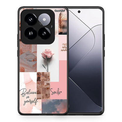 Θήκη Xiaomi 14 Pro 5G Aesthetic Collage από τη Smartfits με σχέδιο στο πίσω μέρος και μαύρο περίβλημα | Xiaomi 14 Pro 5G Aesthetic Collage case with colorful back and black bezels