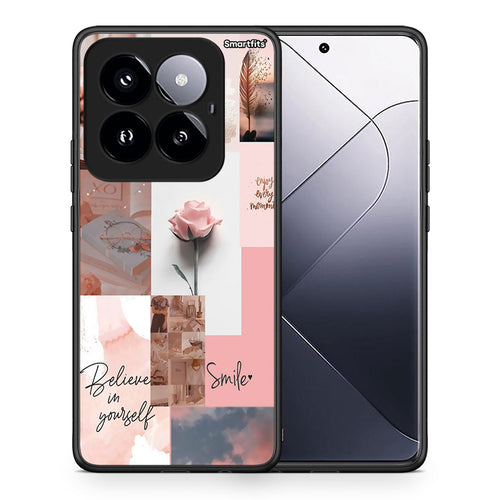 Θήκη Xiaomi 14 Pro 5G Aesthetic Collage από τη Smartfits με σχέδιο στο πίσω μέρος και μαύρο περίβλημα | Xiaomi 14 Pro 5G Aesthetic Collage case with colorful back and black bezels