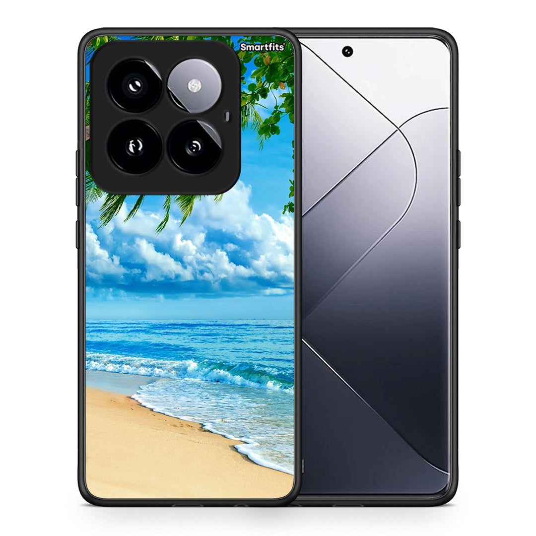 Θήκη Xiaomi 14 Pro 5G Beautiful Beach από τη Smartfits με σχέδιο στο πίσω μέρος και μαύρο περίβλημα | Xiaomi 14 Pro 5G Beautiful Beach case with colorful back and black bezels