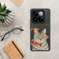 Thumbnail for Cat Goldfish - Xiaomi 14 Pro 5G θήκη