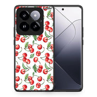 Thumbnail for Θήκη Xiaomi 14 Pro 5G Cherry Summer από τη Smartfits με σχέδιο στο πίσω μέρος και μαύρο περίβλημα | Xiaomi 14 Pro 5G Cherry Summer case with colorful back and black bezels