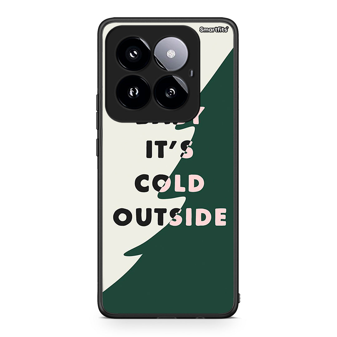 Xiaomi 14 Pro 5G Cold Outside θήκη από τη Smartfits με σχέδιο στο πίσω μέρος και μαύρο περίβλημα | Smartphone case with colorful back and black bezels by Smartfits