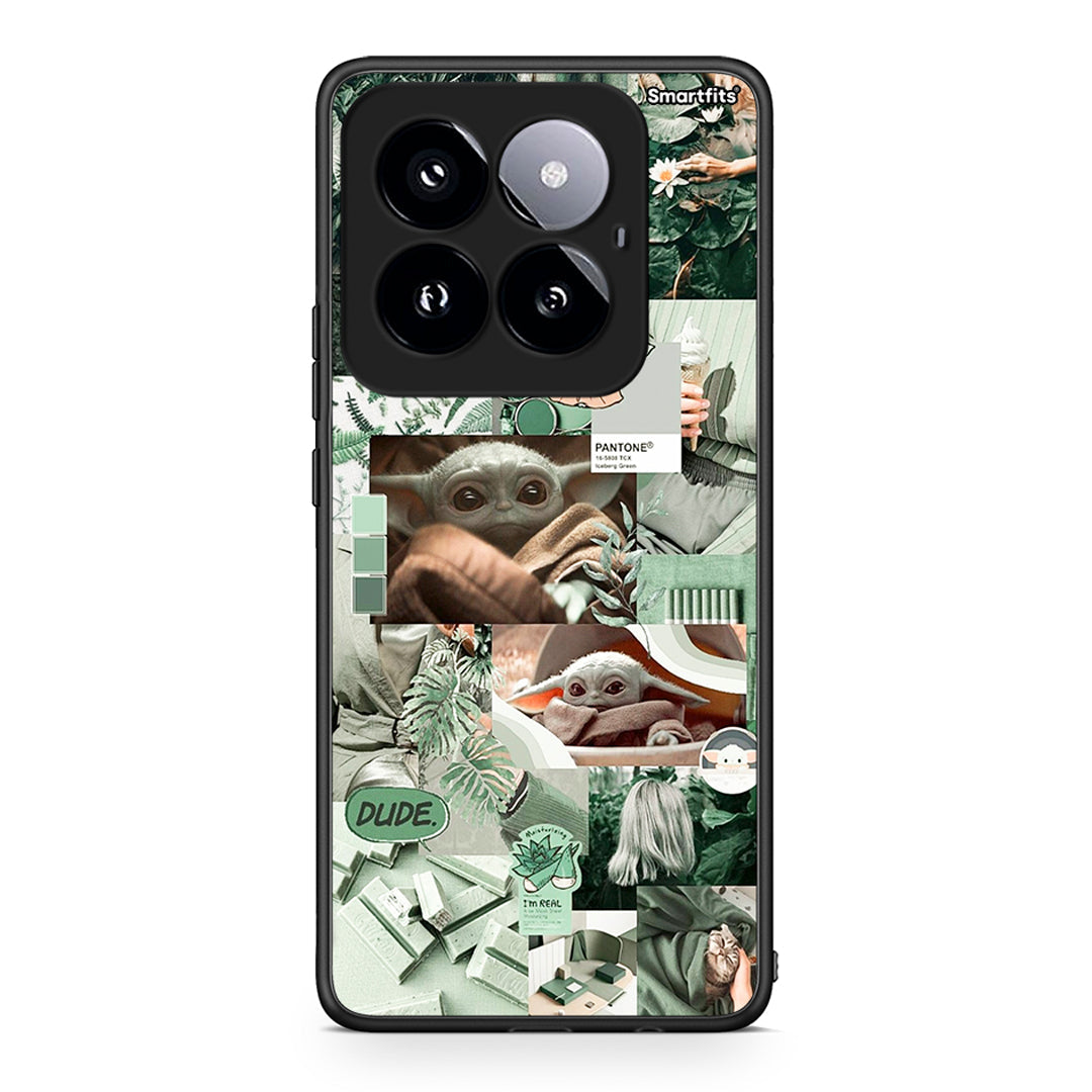 Xiaomi 14 Pro 5G Collage Dude Θήκη Αγίου Βαλεντίνου από τη Smartfits με σχέδιο στο πίσω μέρος και μαύρο περίβλημα | Smartphone case with colorful back and black bezels by Smartfits