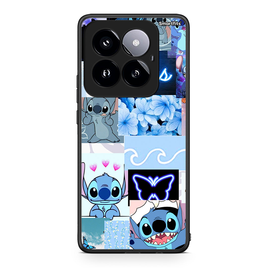 Xiaomi 14 Pro 5G Collage Good Vibes Θήκη Αγίου Βαλεντίνου από τη Smartfits με σχέδιο στο πίσω μέρος και μαύρο περίβλημα | Smartphone case with colorful back and black bezels by Smartfits