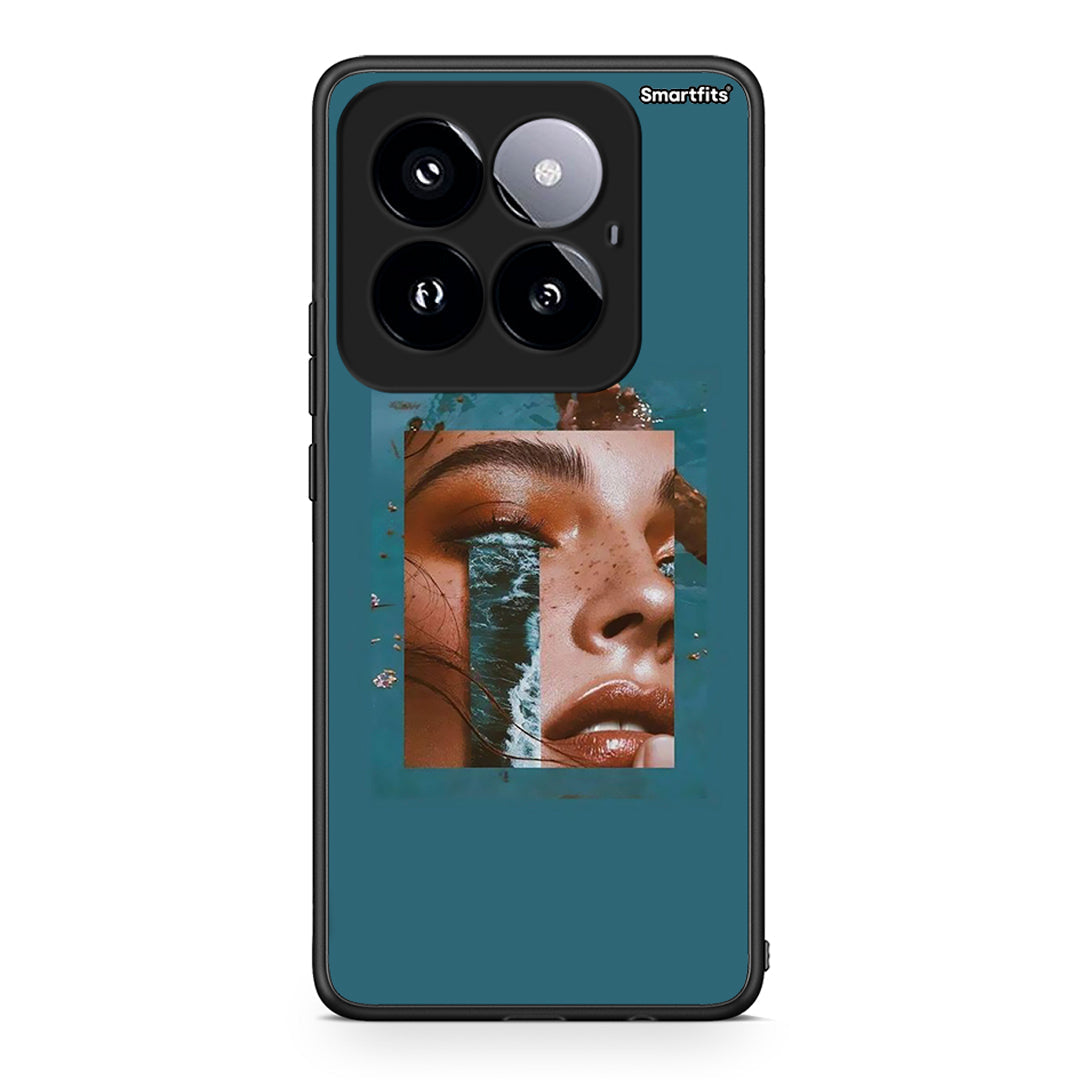 Xiaomi 14 Pro 5G Cry An Ocean θήκη από τη Smartfits με σχέδιο στο πίσω μέρος και μαύρο περίβλημα | Smartphone case with colorful back and black bezels by Smartfits