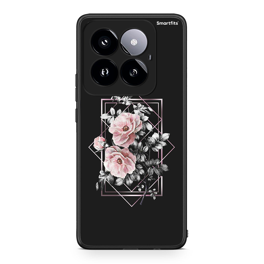 4 - Xiaomi 14 Pro 5G Frame Flower case, cover, bumper