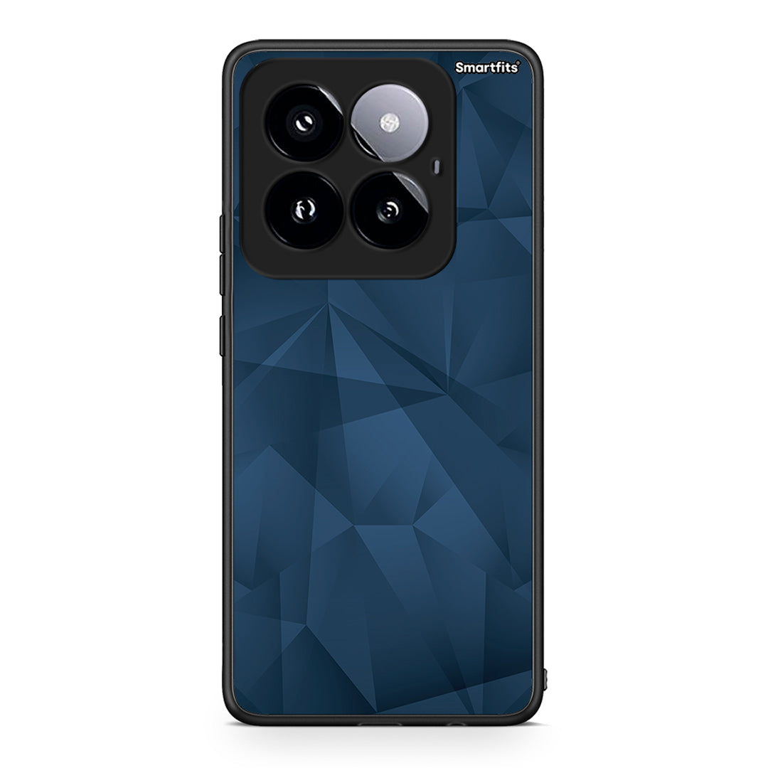 39 - Xiaomi 14 Pro 5G Blue Abstract Geometric case, cover, bumper