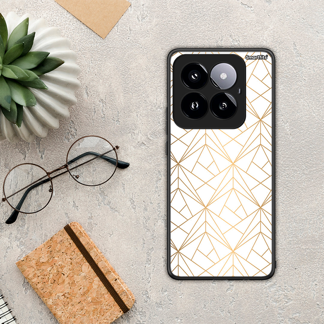 Geometric Luxury White - Xiaomi 14 Pro 5G θήκη