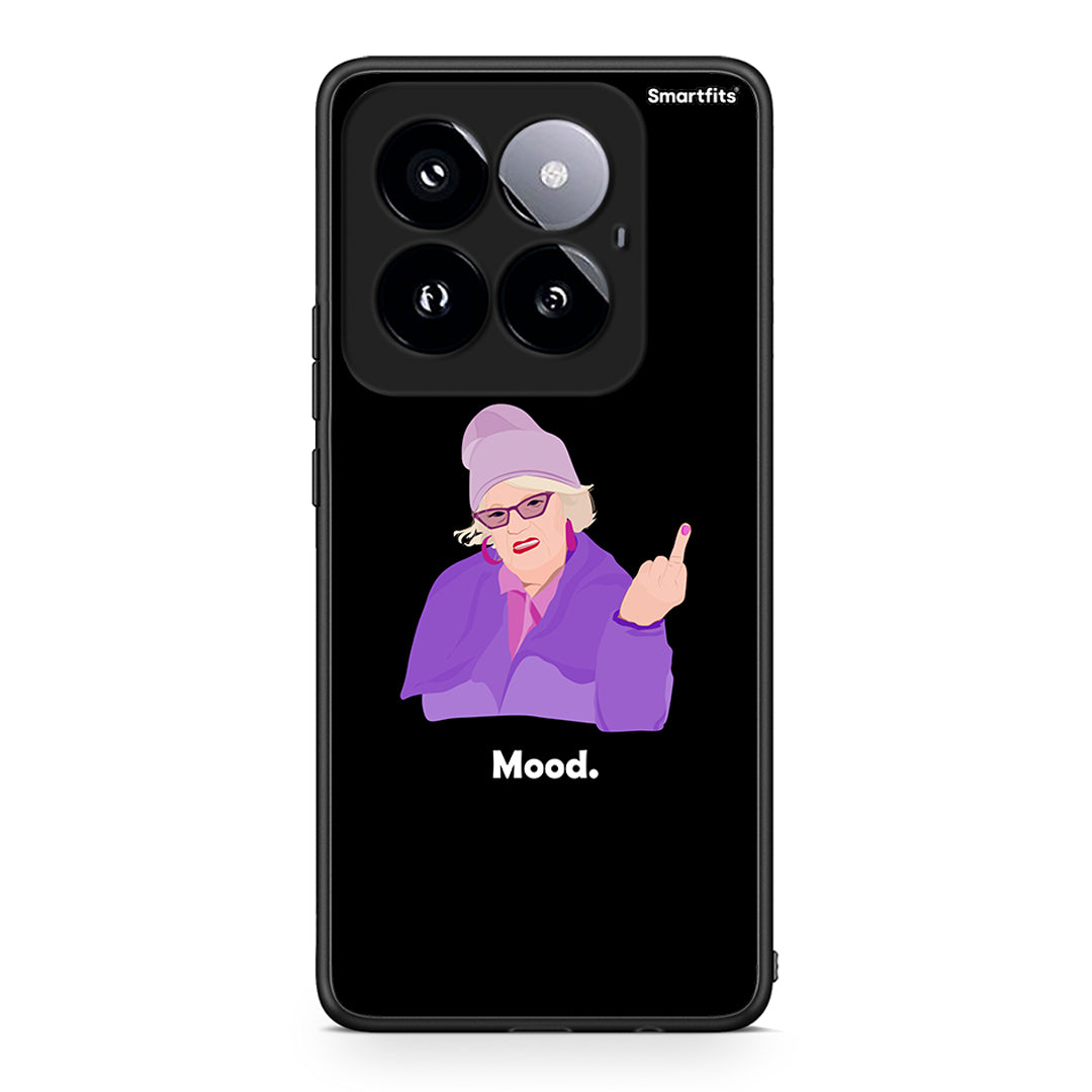 Xiaomi 14 Pro 5G Grandma Mood Black θήκη από τη Smartfits με σχέδιο στο πίσω μέρος και μαύρο περίβλημα | Smartphone case with colorful back and black bezels by Smartfits