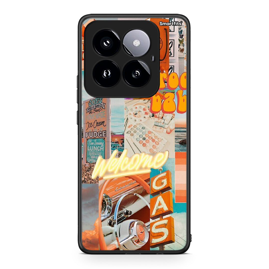 Xiaomi 14 Pro 5G Groovy Babe Θήκη Αγίου Βαλεντίνου από τη Smartfits με σχέδιο στο πίσω μέρος και μαύρο περίβλημα | Smartphone case with colorful back and black bezels by Smartfits