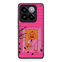 Thumbnail for Xiaomi 14 Pro 5G Halloween Pumpkin Lady Θήκη από τη Smartfits με σχέδιο στο πίσω μέρος και μαύρο περίβλημα | Smartphone case with colorful back and black bezels by Smartfits