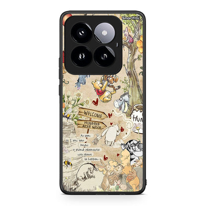 Xiaomi 14 Pro 5G Happy Friends θήκη από τη Smartfits με σχέδιο στο πίσω μέρος και μαύρο περίβλημα | Smartphone case with colorful back and black bezels by Smartfits