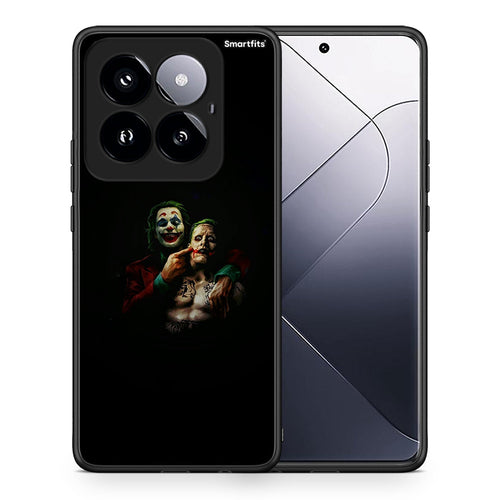 Θήκη Xiaomi 14 Pro 5G Clown Hero από τη Smartfits με σχέδιο στο πίσω μέρος και μαύρο περίβλημα | Xiaomi 14 Pro 5G Clown Hero case with colorful back and black bezels