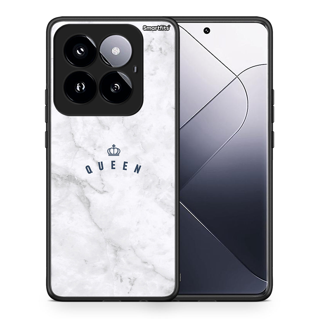 Θήκη Xiaomi 14 Pro 5G Queen Marble από τη Smartfits με σχέδιο στο πίσω μέρος και μαύρο περίβλημα | Xiaomi 14 Pro 5G Queen Marble case with colorful back and black bezels