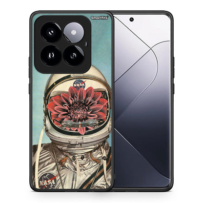 Θήκη Xiaomi 14 Pro 5G Nasa Bloom από τη Smartfits με σχέδιο στο πίσω μέρος και μαύρο περίβλημα | Xiaomi 14 Pro 5G Nasa Bloom case with colorful back and black bezels
