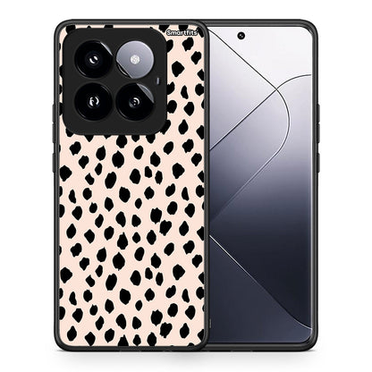 Θήκη Xiaomi 14 Pro 5G New Polka Dots από τη Smartfits με σχέδιο στο πίσω μέρος και μαύρο περίβλημα | Xiaomi 14 Pro 5G New Polka Dots case with colorful back and black bezels