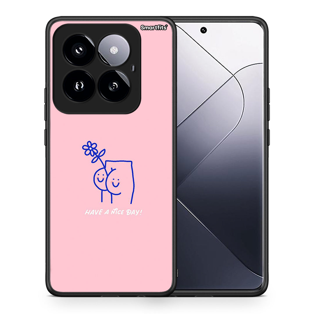 Θήκη Xiaomi 14 Pro 5G Nice Day από τη Smartfits με σχέδιο στο πίσω μέρος και μαύρο περίβλημα | Xiaomi 14 Pro 5G Nice Day case with colorful back and black bezels