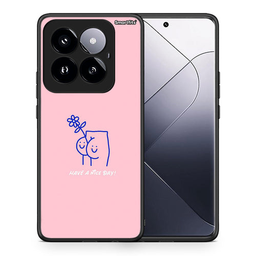 Θήκη Xiaomi 14 Pro 5G Nice Day από τη Smartfits με σχέδιο στο πίσω μέρος και μαύρο περίβλημα | Xiaomi 14 Pro 5G Nice Day case with colorful back and black bezels