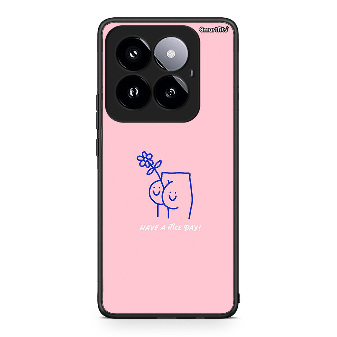 Xiaomi 14 Pro 5G Nice Day θήκη από τη Smartfits με σχέδιο στο πίσω μέρος και μαύρο περίβλημα | Smartphone case with colorful back and black bezels by Smartfits