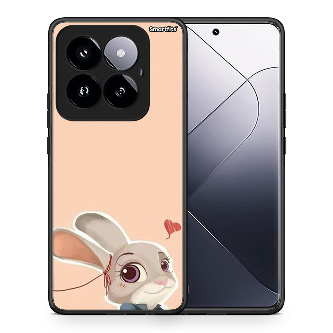 Θήκη Xiaomi 14 Pro 5G Nick Wilde And Judy Hopps Love 2 από τη Smartfits με σχέδιο στο πίσω μέρος και μαύρο περίβλημα | Xiaomi 14 Pro 5G Nick Wilde And Judy Hopps Love 2 case with colorful back and black bezels