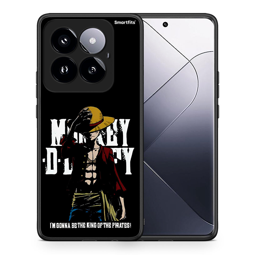 Θήκη Xiaomi 14 Pro 5G Pirate King από τη Smartfits με σχέδιο στο πίσω μέρος και μαύρο περίβλημα | Xiaomi 14 Pro 5G Pirate King case with colorful back and black bezels