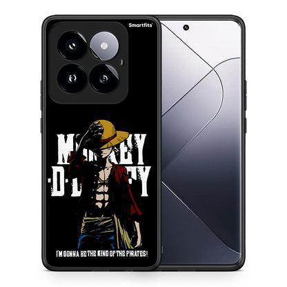 Θήκη Xiaomi 14 Pro 5G Pirate King από τη Smartfits με σχέδιο στο πίσω μέρος και μαύρο περίβλημα | Xiaomi 14 Pro 5G Pirate King case with colorful back and black bezels
