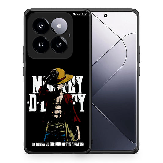 Θήκη Xiaomi 14 Pro 5G Pirate King από τη Smartfits με σχέδιο στο πίσω μέρος και μαύρο περίβλημα | Xiaomi 14 Pro 5G Pirate King case with colorful back and black bezels