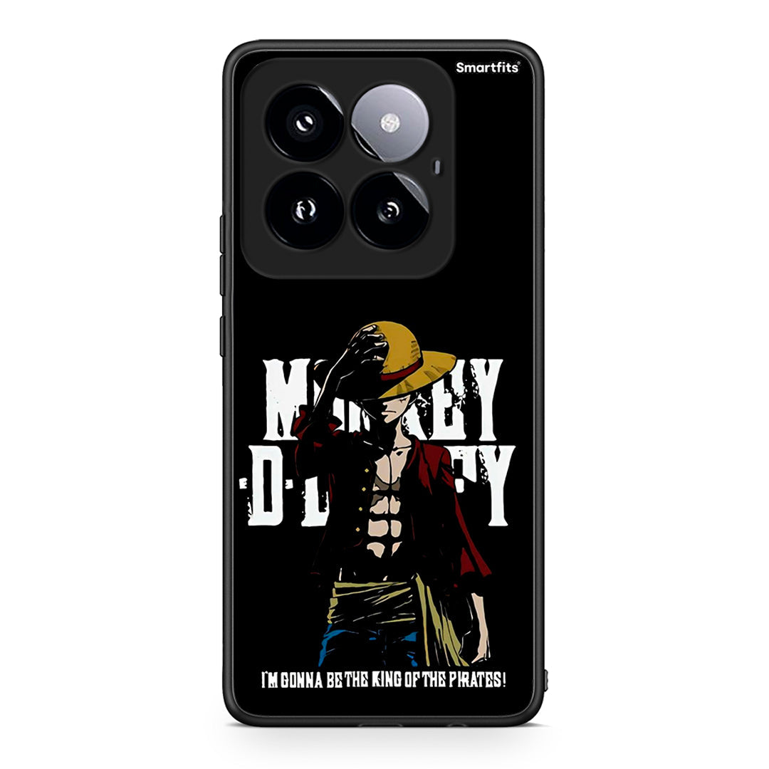 Xiaomi 14 Pro 5G Pirate King θήκη από τη Smartfits με σχέδιο στο πίσω μέρος και μαύρο περίβλημα | Smartphone case with colorful back and black bezels by Smartfits