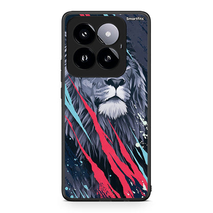 4 - Xiaomi 14 Pro 5G Lion Designer PopArt case, cover, bumper
