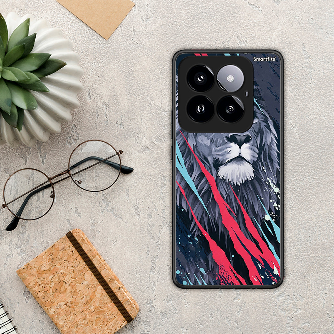 PopArt Lion Designer - Xiaomi 14 Pro 5G θήκη