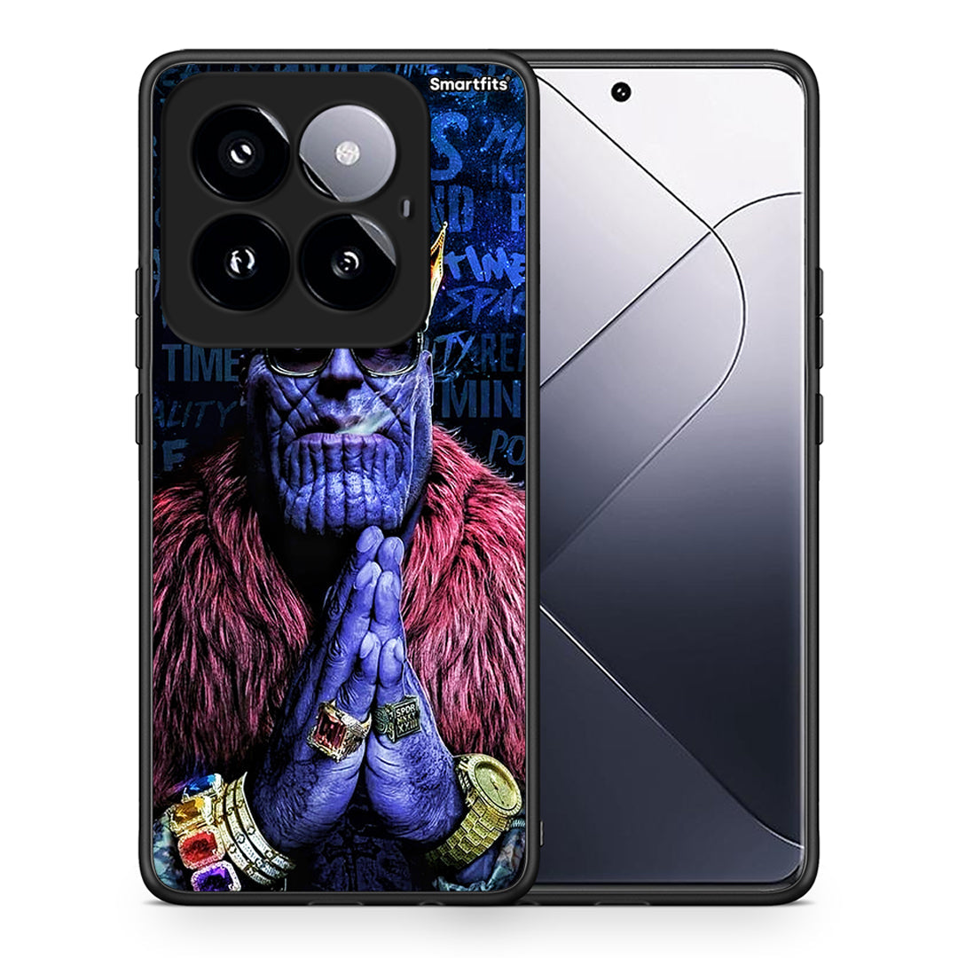 Θήκη Xiaomi 14 Pro 5G Thanos PopArt από τη Smartfits με σχέδιο στο πίσω μέρος και μαύρο περίβλημα | Xiaomi 14 Pro 5G Thanos PopArt case with colorful back and black bezels