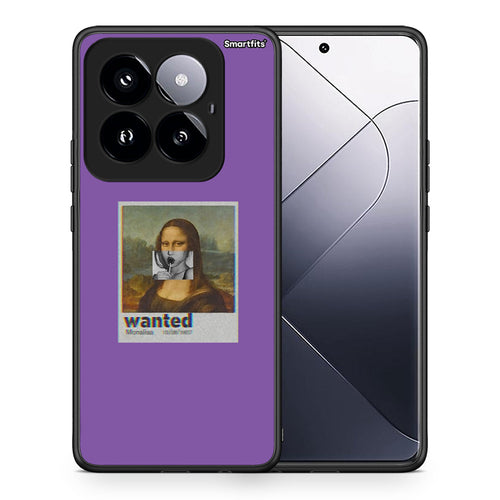 Θήκη Xiaomi 14 Pro 5G Monalisa Popart από τη Smartfits με σχέδιο στο πίσω μέρος και μαύρο περίβλημα | Xiaomi 14 Pro 5G Monalisa Popart case with colorful back and black bezels