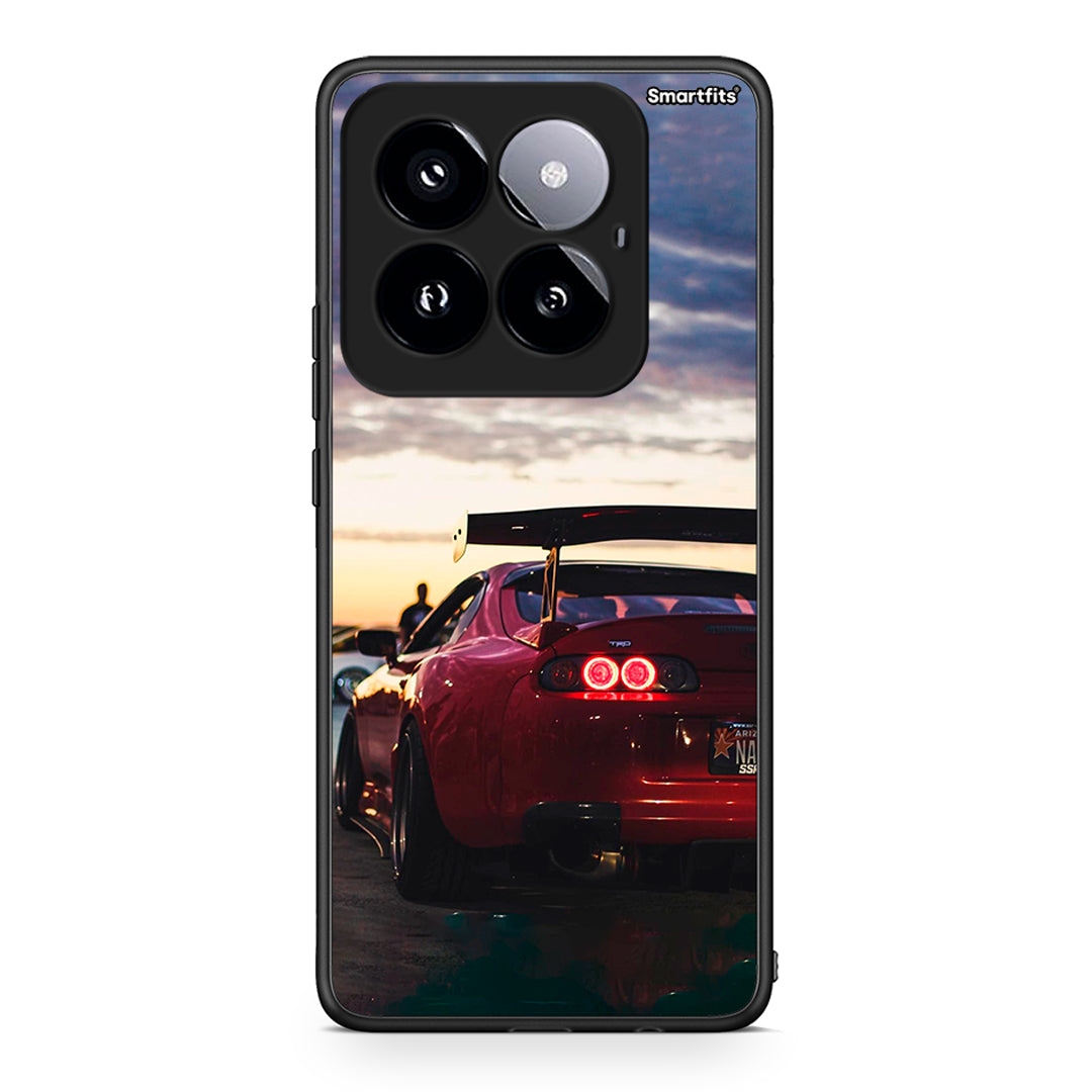 Xiaomi 14 Pro 5G Racing Supra θήκη από τη Smartfits με σχέδιο στο πίσω μέρος και μαύρο περίβλημα | Smartphone case with colorful back and black bezels by Smartfits