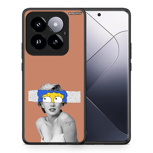 Θήκη Xiaomi 14 Pro 5G Sim Merilyn από τη Smartfits με σχέδιο στο πίσω μέρος και μαύρο περίβλημα | Xiaomi 14 Pro 5G Sim Merilyn case with colorful back and black bezels